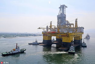 全球首座超深水 双钻塔半潜式钻井平台烟台起航